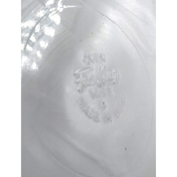 Divided Relish Tray Fire King White Milk Glass Gold Bead Trim Vintage 11 Inch - Picture 10 of 10